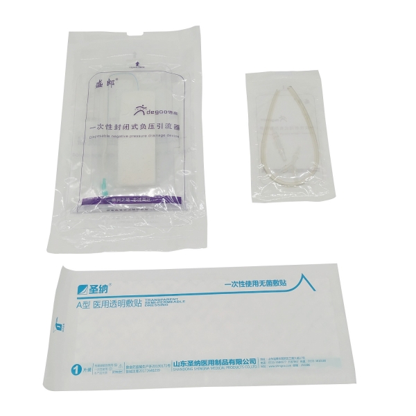 Disposable closed drainage device